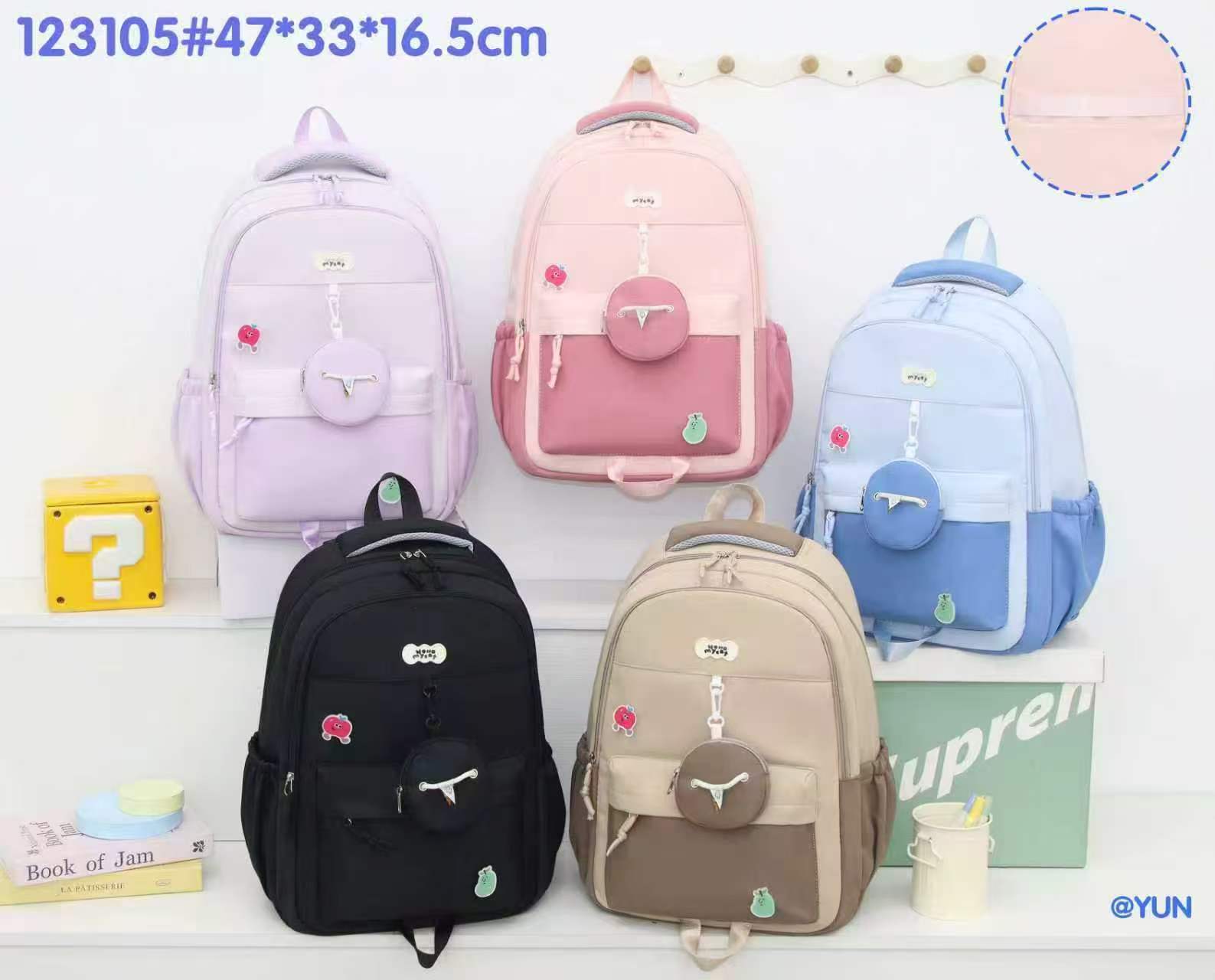 123105 Round Pouch Student Backpack