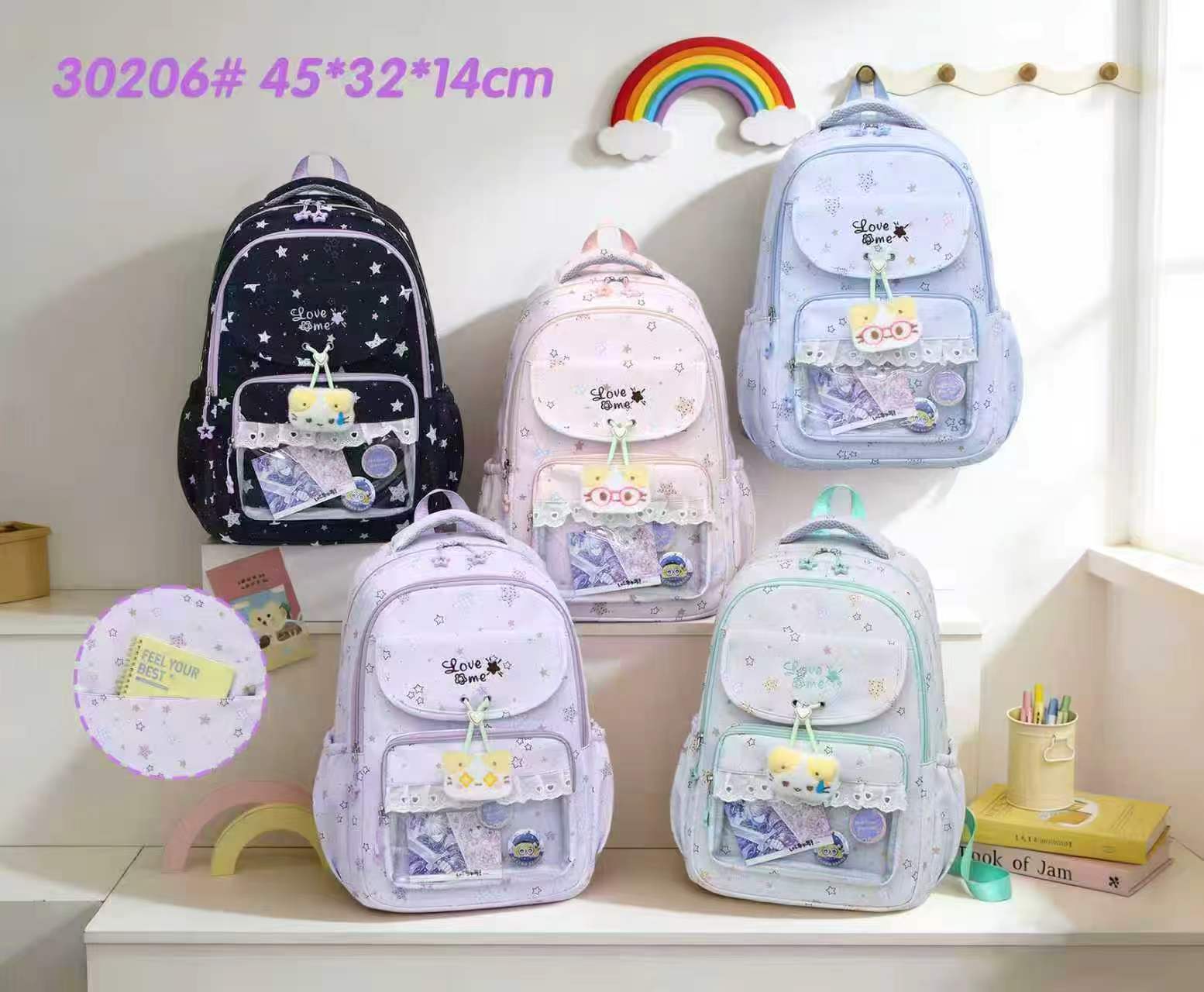 30206 Love Stars Student Backpack