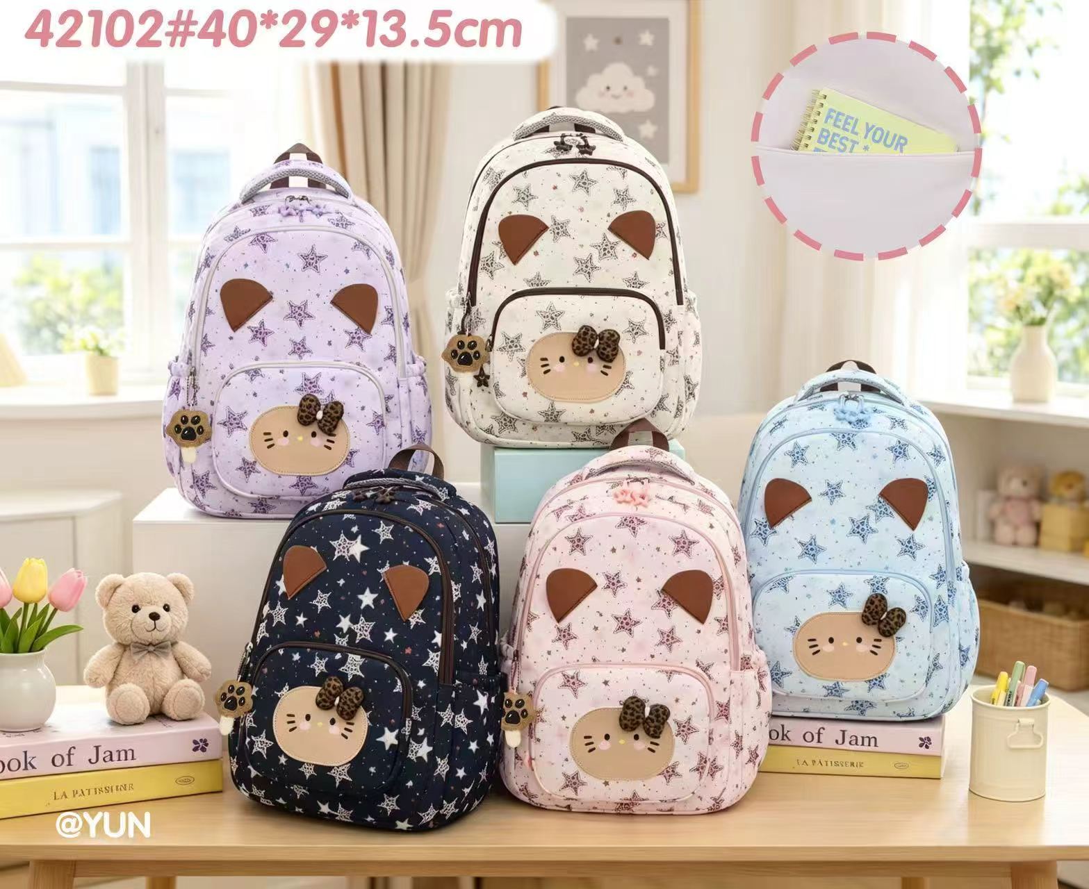 42102 Star Cat Student Backpack